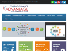 Tablet Screenshot of equipmentfinanceadvantage.org